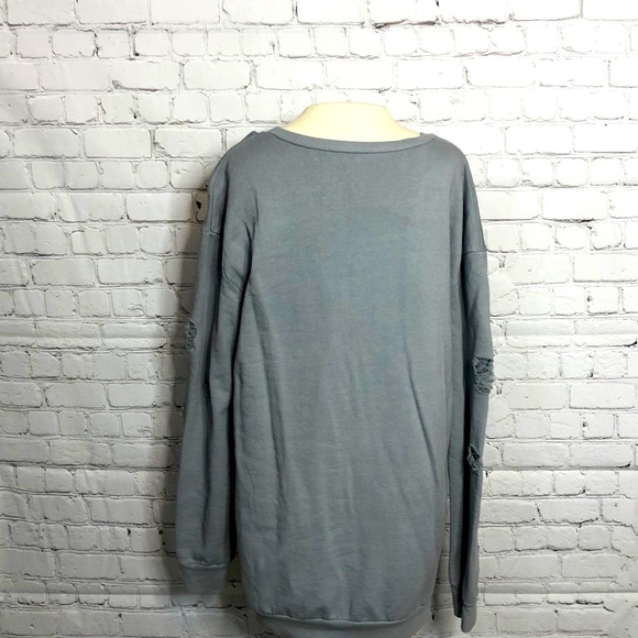 Nasty Gal Naomi distressed sweatshirt - Picture 2 of 7